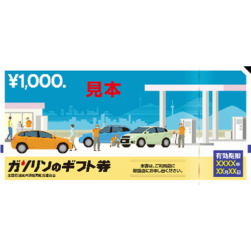 ガソリンのギフト券
