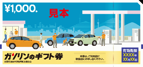 ガソリンのギフト券