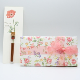 お花のお香付きリボンラッピング【ゆうパック配送限定】